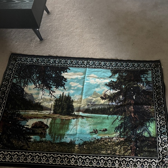 Nature Landscape Tapestry with Black Border - Picture 1 of 7